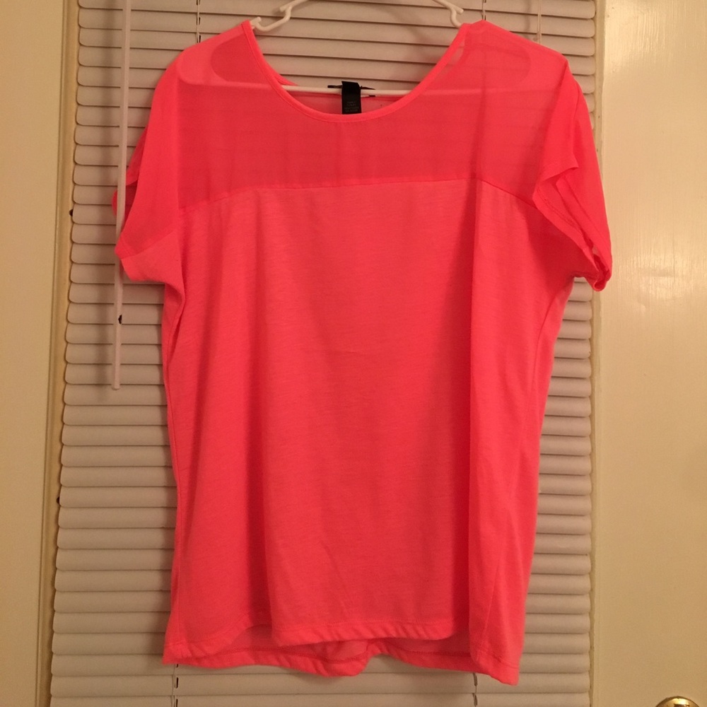 Bright pink top