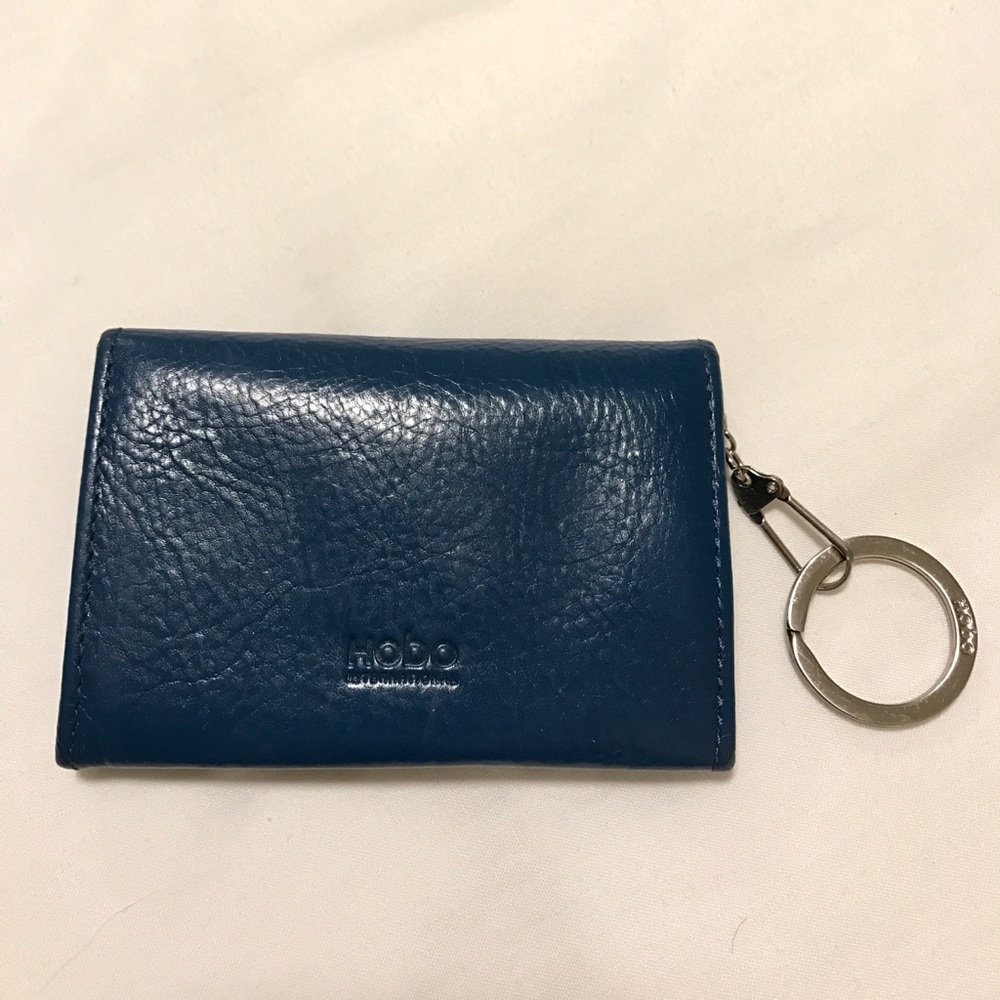 Hobo International leather keychain card wallet