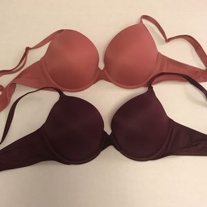 VS PINK • Wear Everywhere Push Up Bras (2)