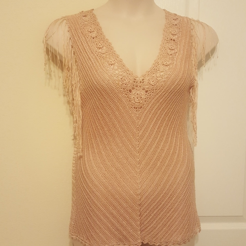 Pink crochet top