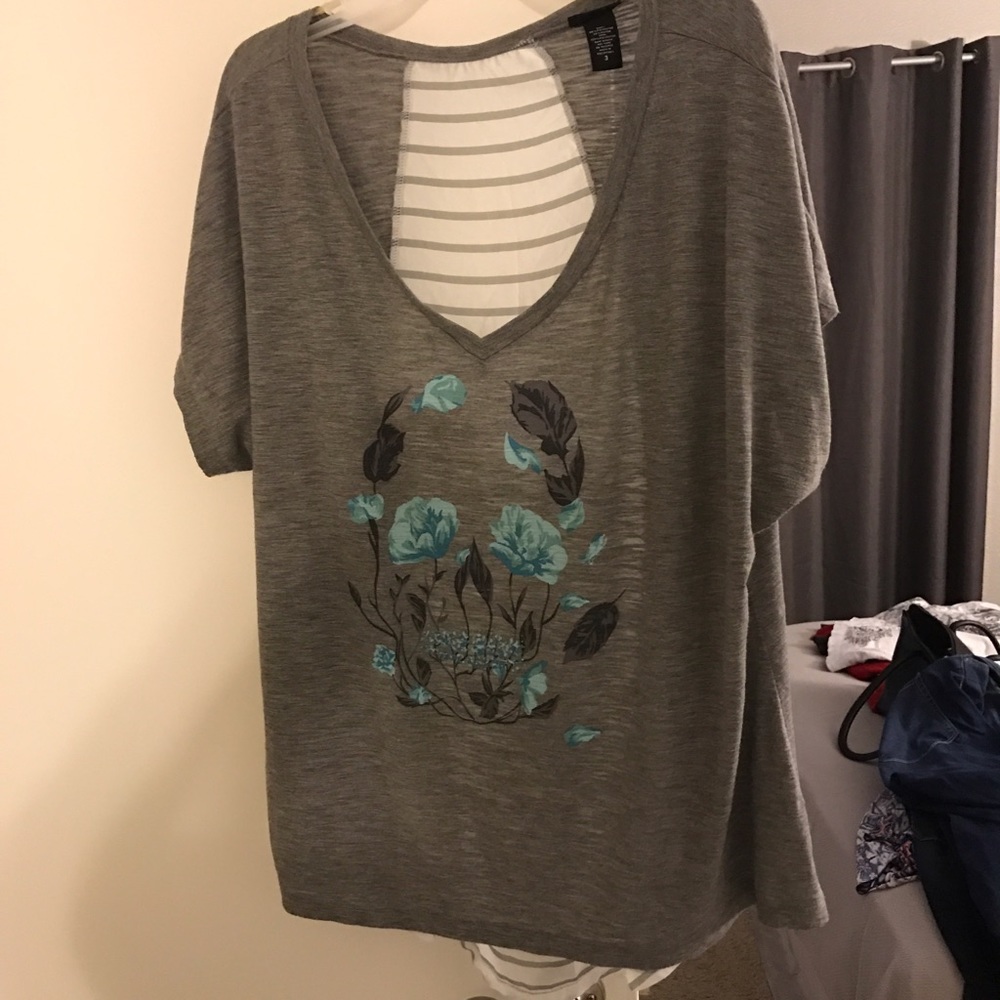 Sheer back tee