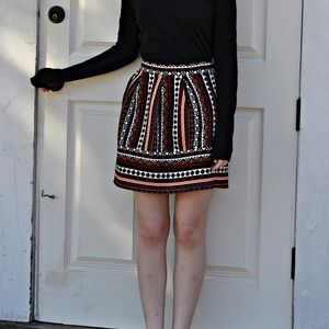 Festive Patterned Skirt