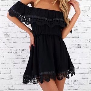 Off the shoulder dress