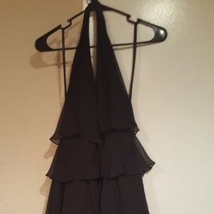 Sexy Black Halter Dress