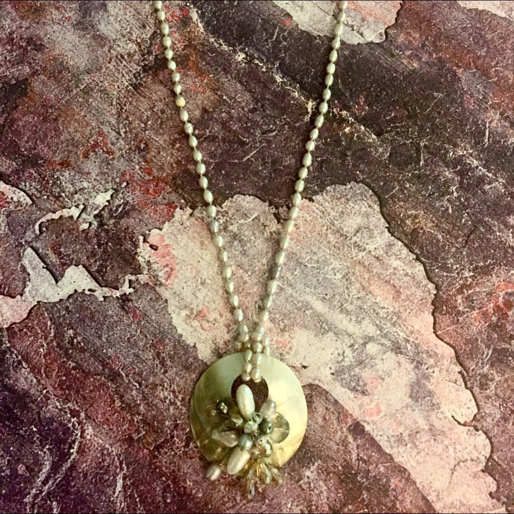 Cayetano Legacy Mother-of-Pearl Floral Necklace