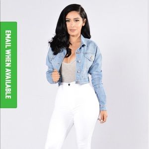 "Keep it short" denim jacket