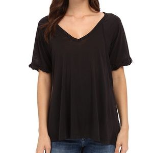 FLASH SALE Free People "Free Fallin" tee black XS