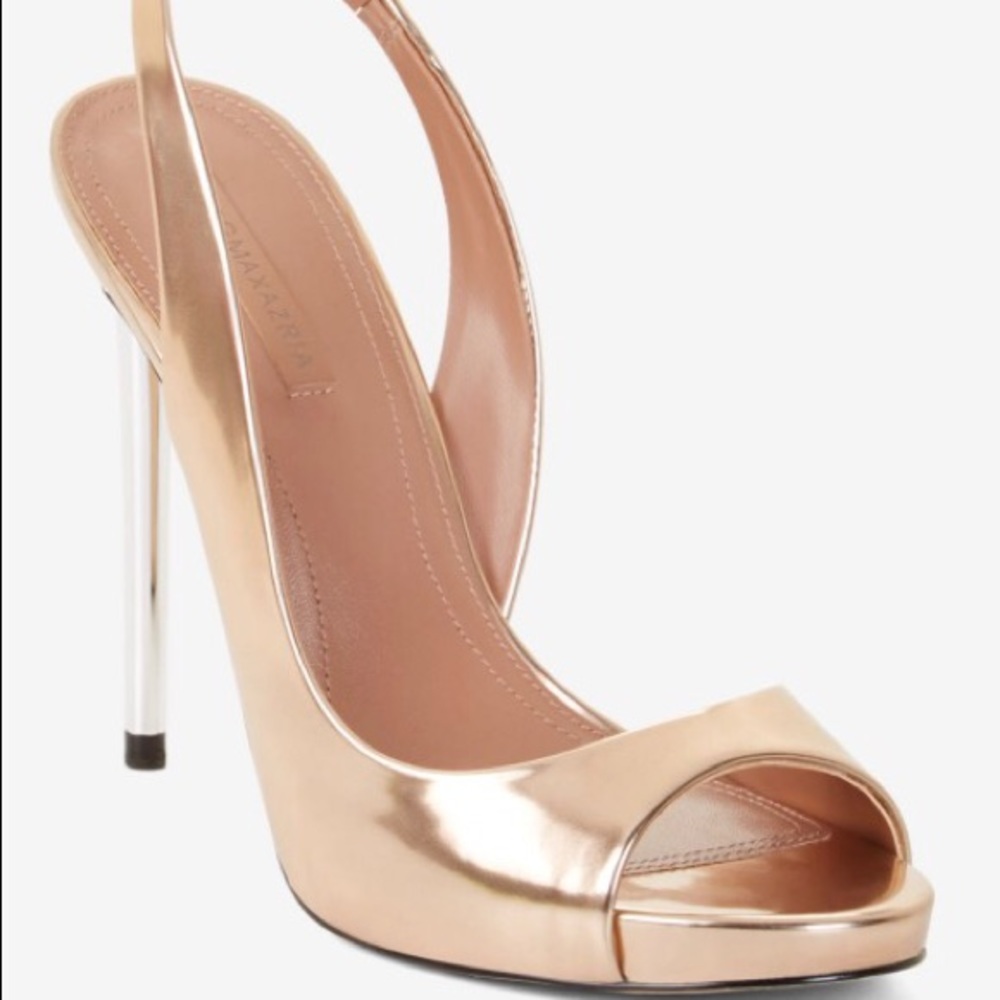 BCBG Metallic Leather Pumps