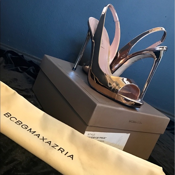 BCBG Metallic Leather Pumps - Picture 3 of 5