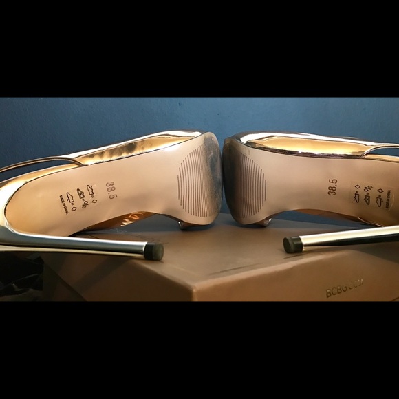 BCBG Metallic Leather Pumps - Picture 5 of 5