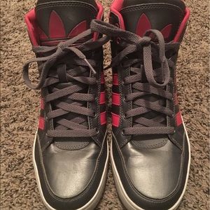 Adidas High top tennis shoes