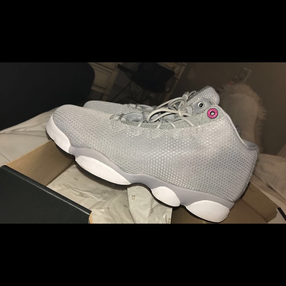 Size 8 women's grey Jordan's