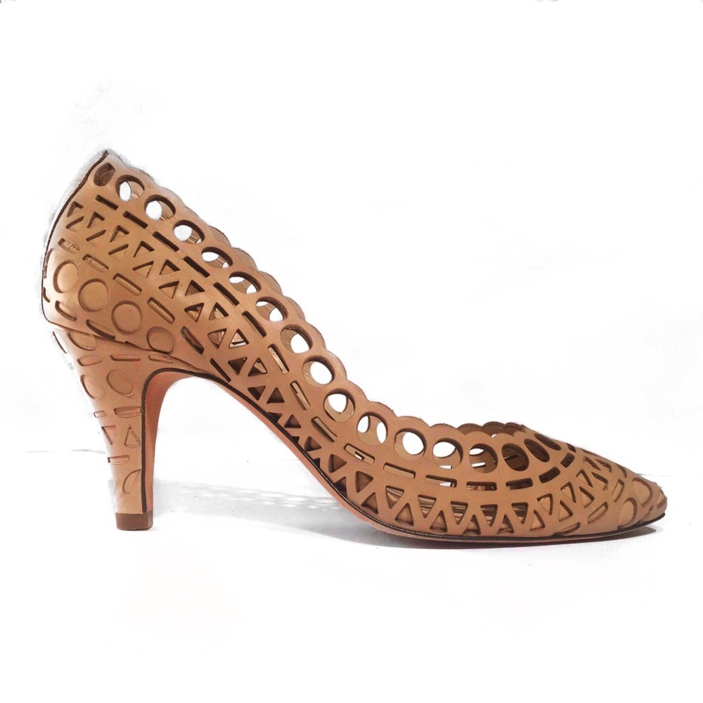 Loeffler Randall laser-cut leather heels 8
