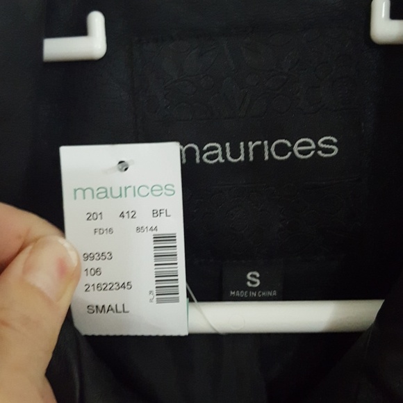 Leather moto  jacket small - Picture 4 of 5