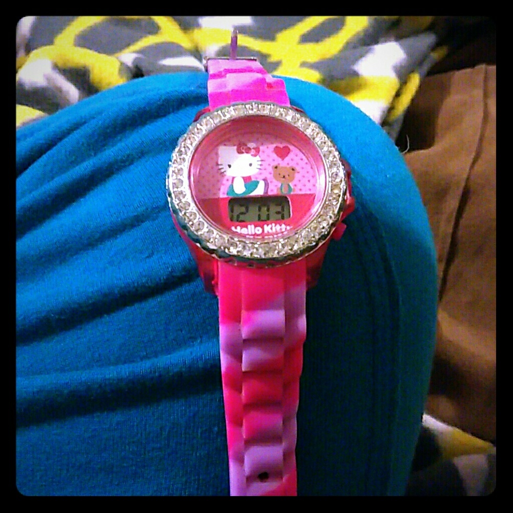 Hello Kitty light up digital watch