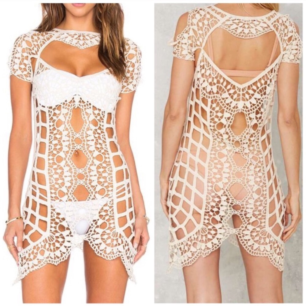 NWT Love and Lemons Barcelona Swim Cover dress