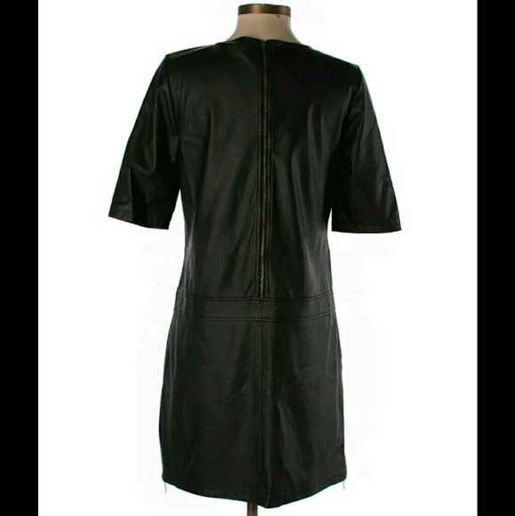 Tinley Road Faux Leather PVC Shift DRESS Large - Picture 2 of 2