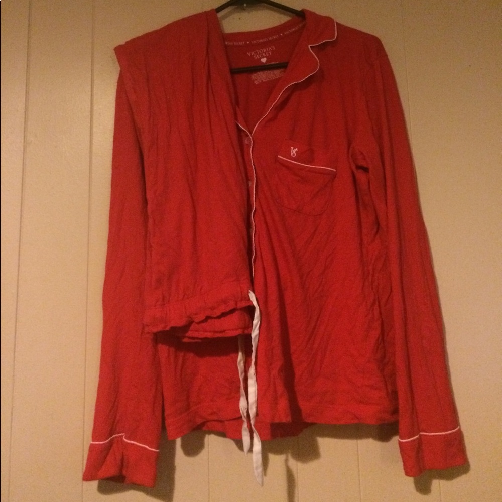 Red victoria secret pjs