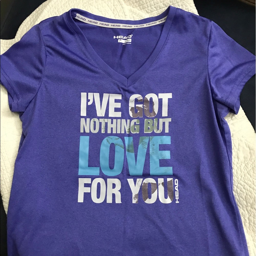 Work-out top, purple - EUC - Size M-Only worn 1x