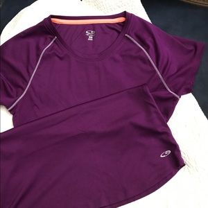 Champion Dark Purple Work-out Top, EUC, Size M