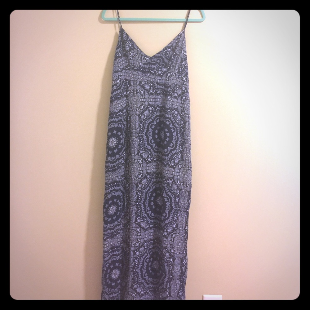 Royal blue maxi dress