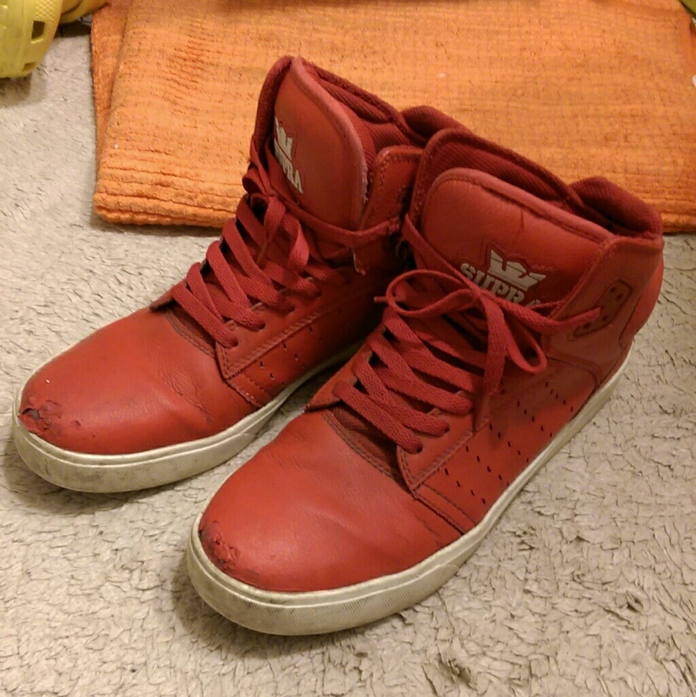 Supra red shoes
