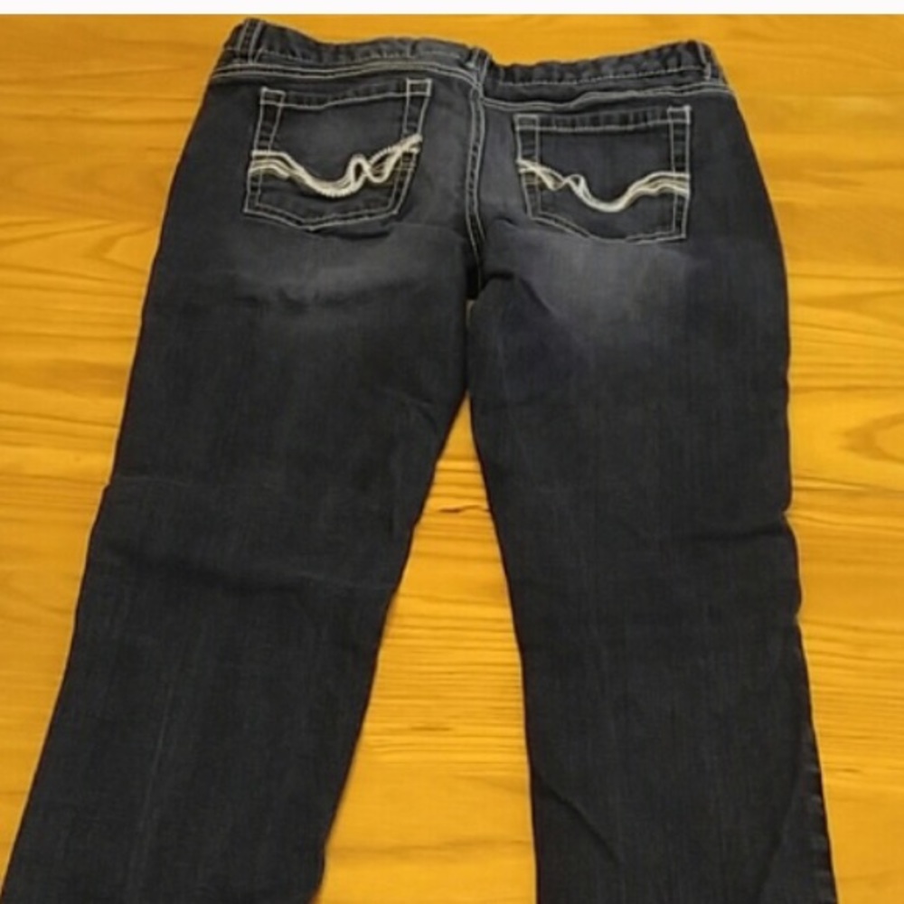 5/6 short blue jeans