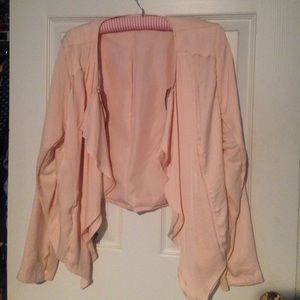 Pink zip-blouse/cardigan