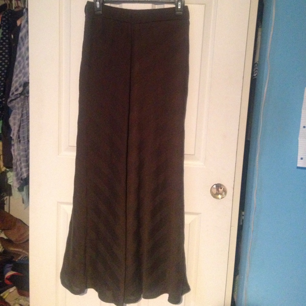Long, thicker, green maxi skirt - with mini