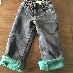 Fleece lined jeans