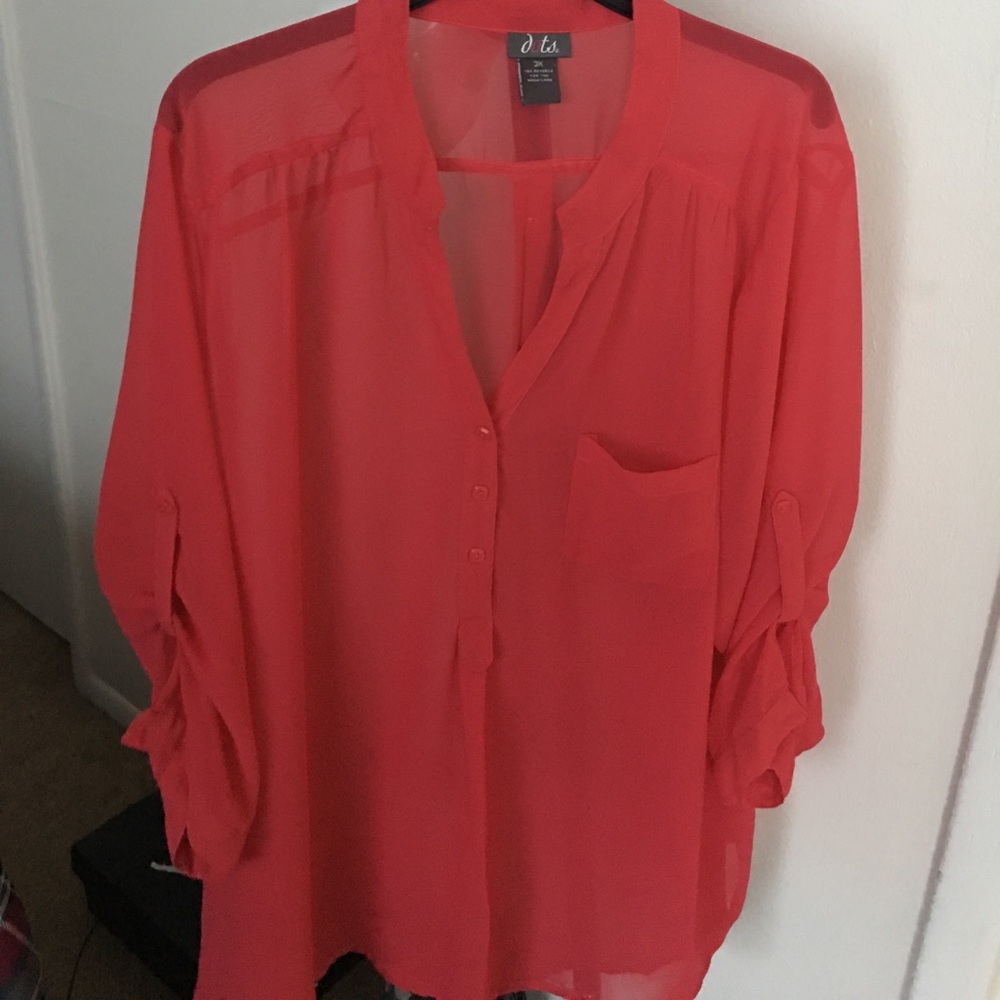 A see through blouse