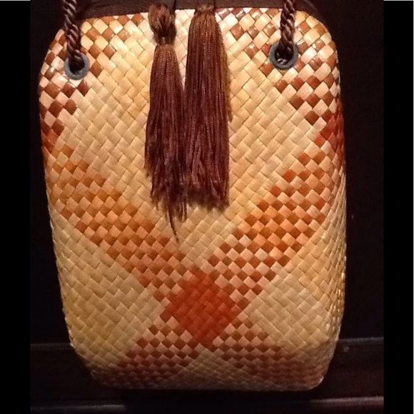Boho People Free Spirit Rattan Bag Purse NEW - Picture 2 of 6