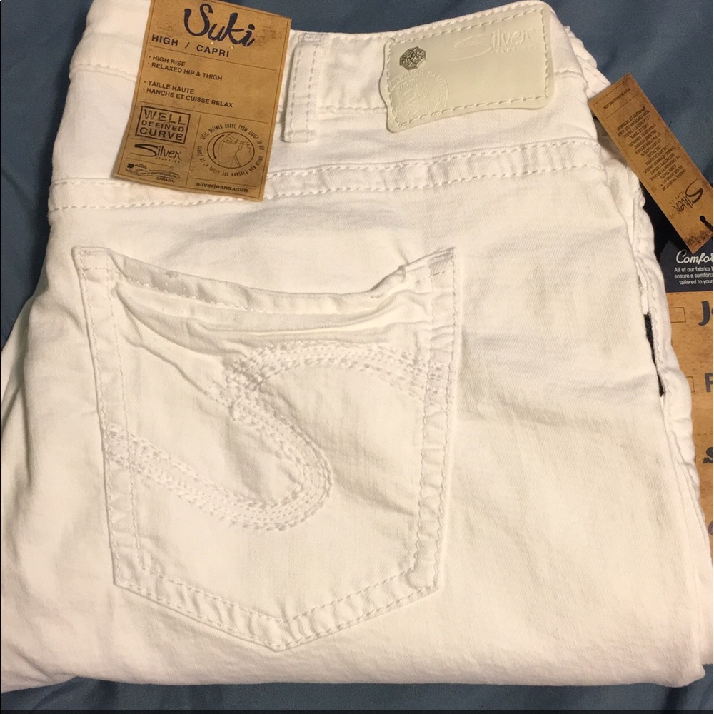 Silver capris