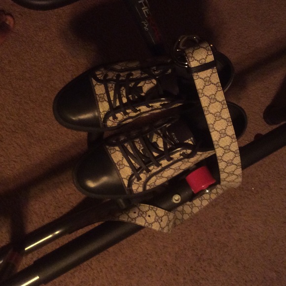 Gucci shoes and matching belt