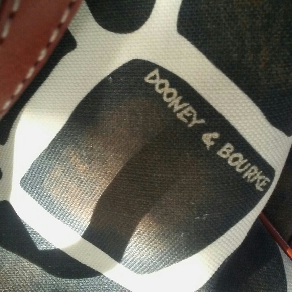 Dooney & Bourke Giraffe Print Canvas and Leather S - Picture 6 of 8