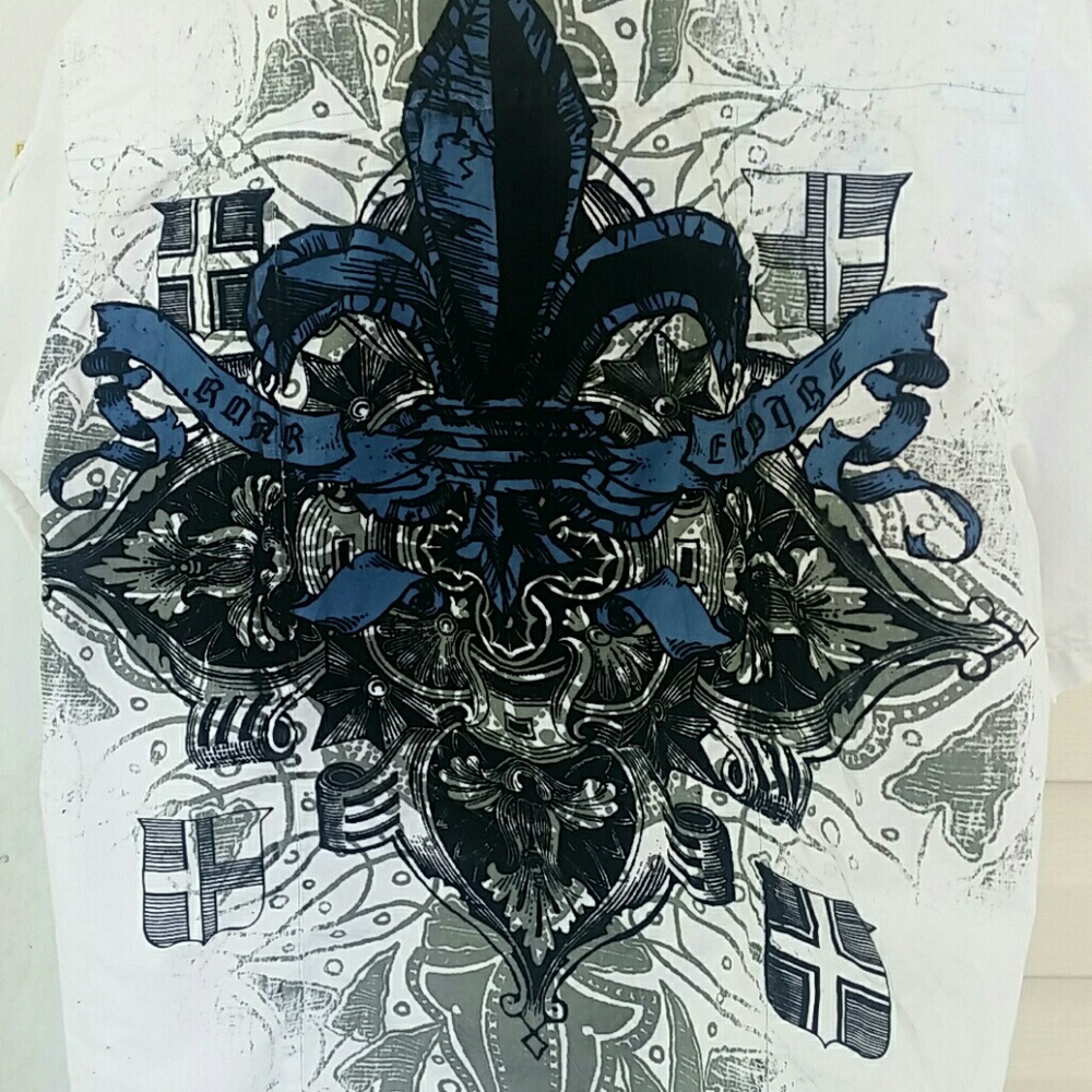 Mens Roar felt button up