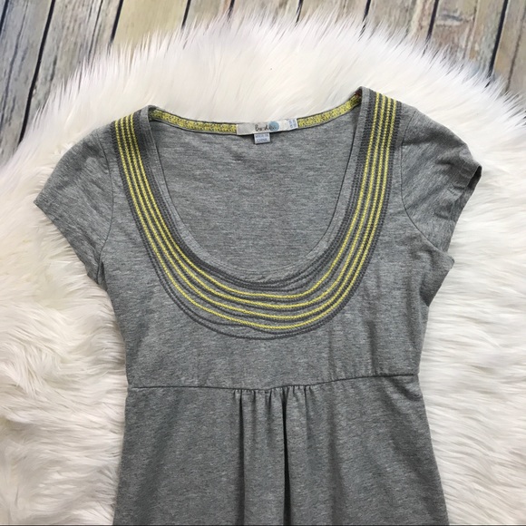 Boden Dresses - Boden Grey Yellow Necklace Dress Jersey Knit Boden Dresses - Boden Grey Yellow Necklace Dress Jersey Knit