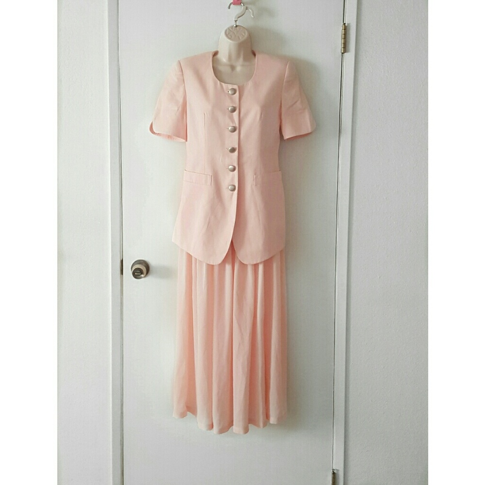 Vintage Blazer with Matching Maxi Skirt