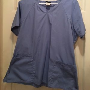 Ceil blue scrub top