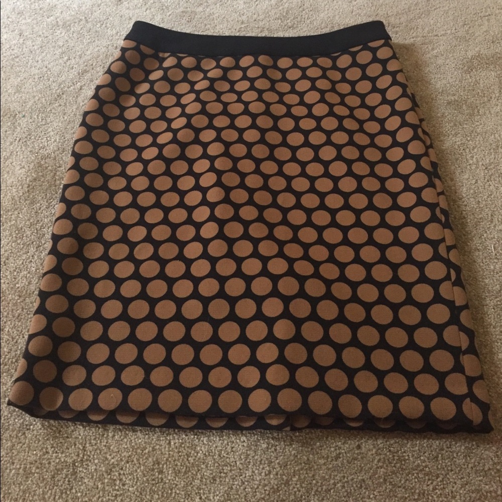 Talbots polka dot professional pencil skirt