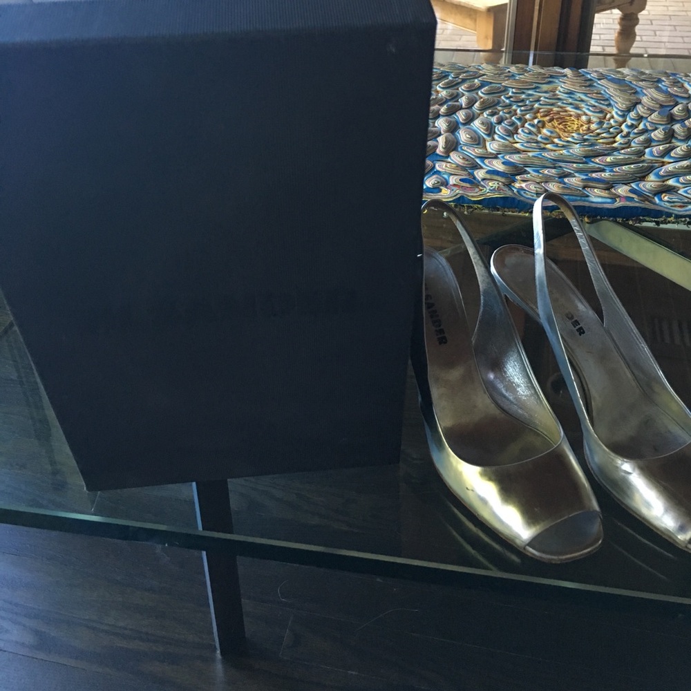 Jil sander silver shoes