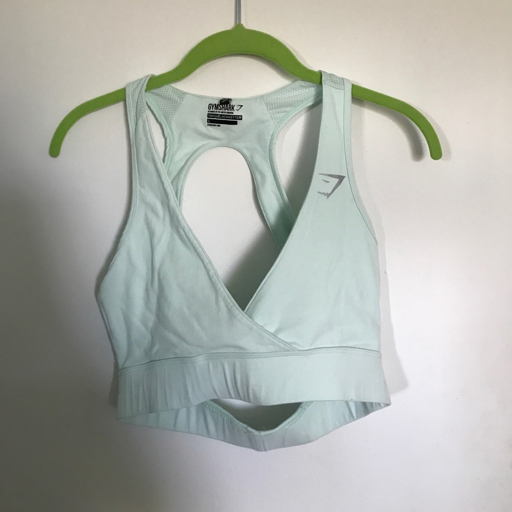 Nikki B Gym Shark Cross Back Sport Bra