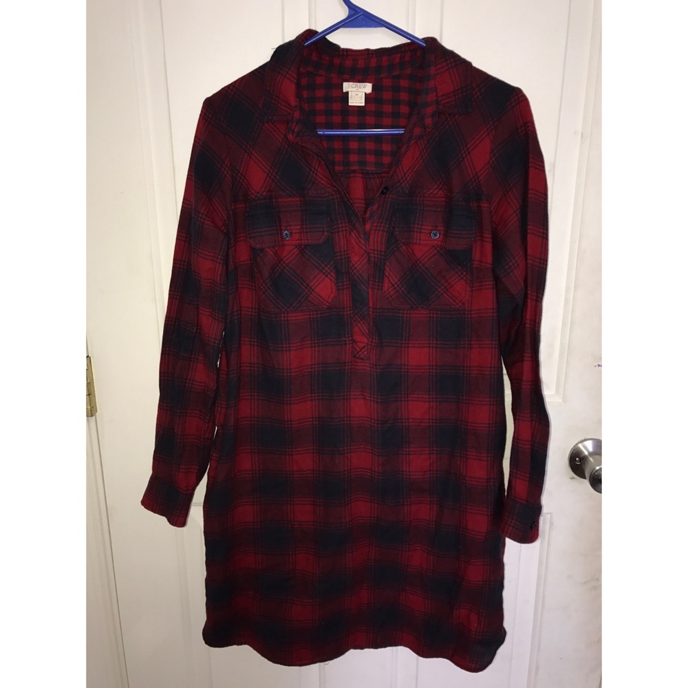 J.Crew flannel dress