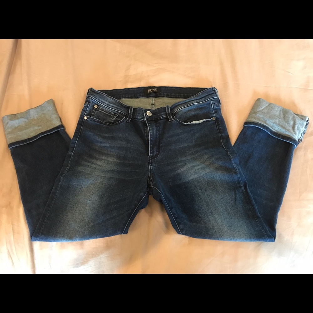 Buffalo David Bitton Crop jeans Mid-rise stretch