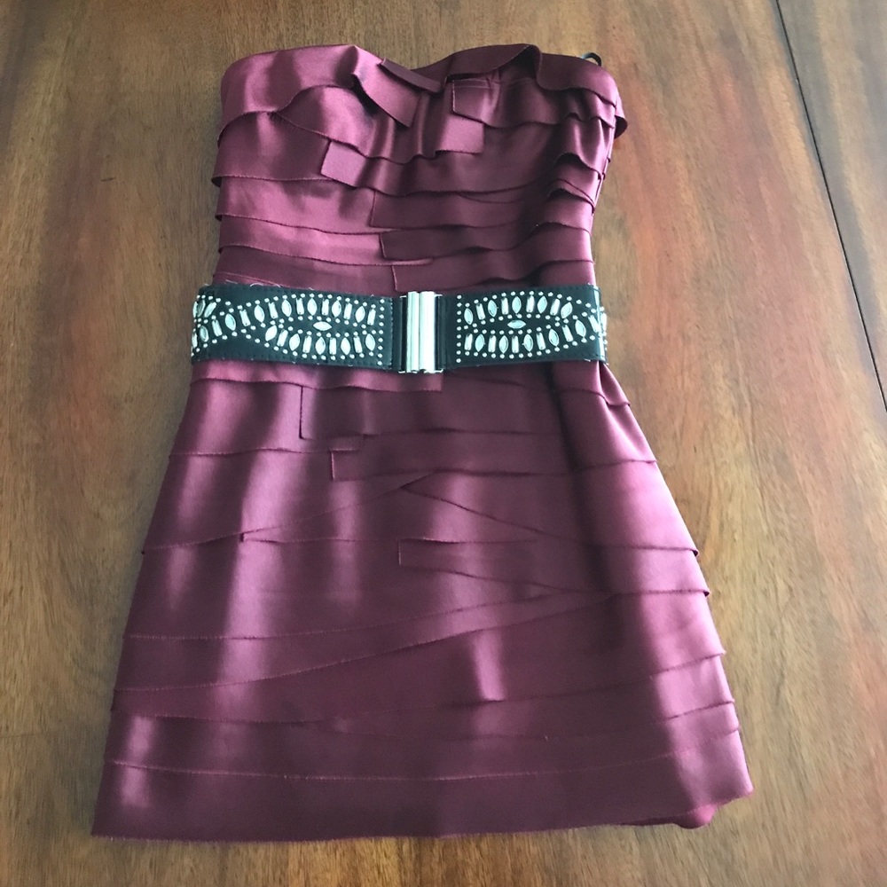 Strapless, mini dress from Bebe