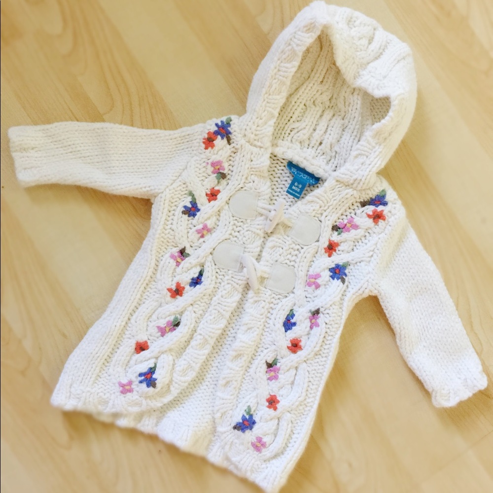 Children's Place Fair Isle Sweater Coat