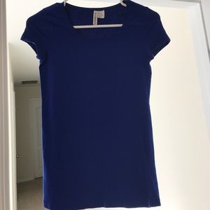 H&M Basic Tee Royal Blue