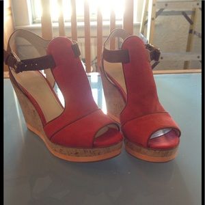 Enzo Angiolini wedge sandals NWOT never worn!