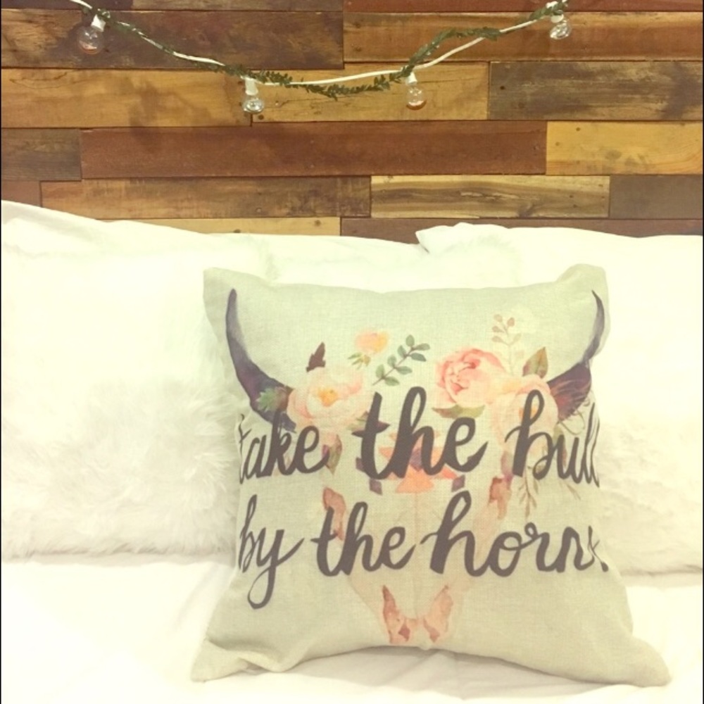 Take The Bull by the Horns Pillowcase
