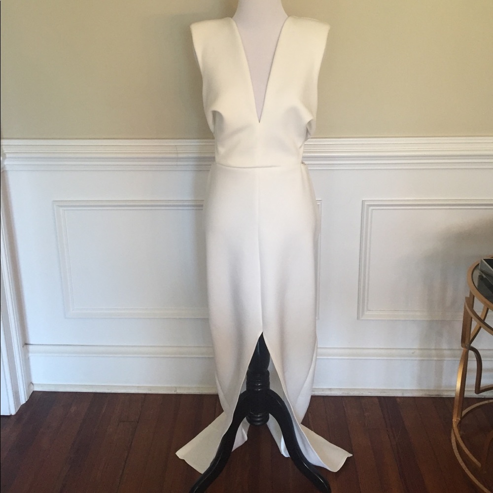 ASOS white party gown